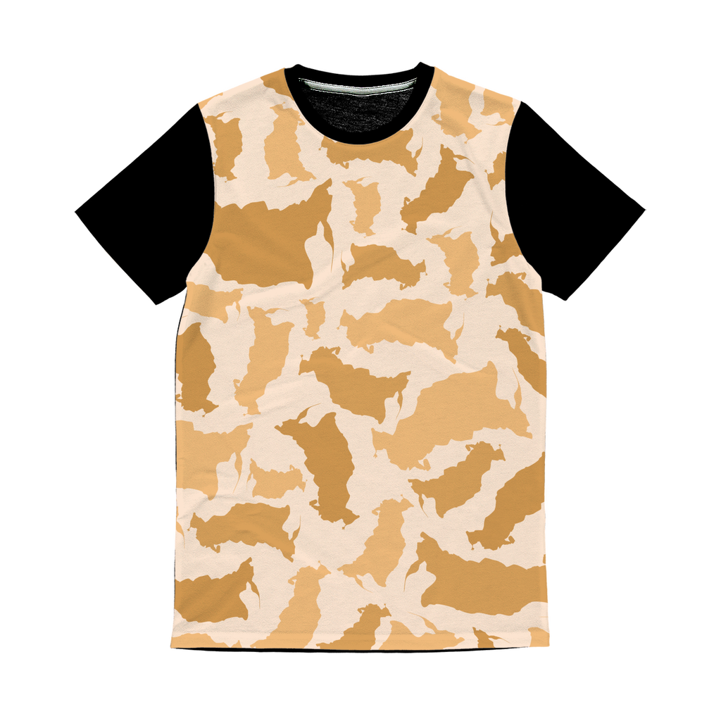 Russia Desert Classic Sublimation Panel T-Shirt - LocationCamo.com