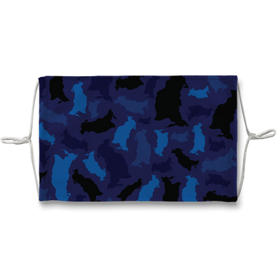 Russia Midnight Sublimation Face Mask - LocationCamo.com