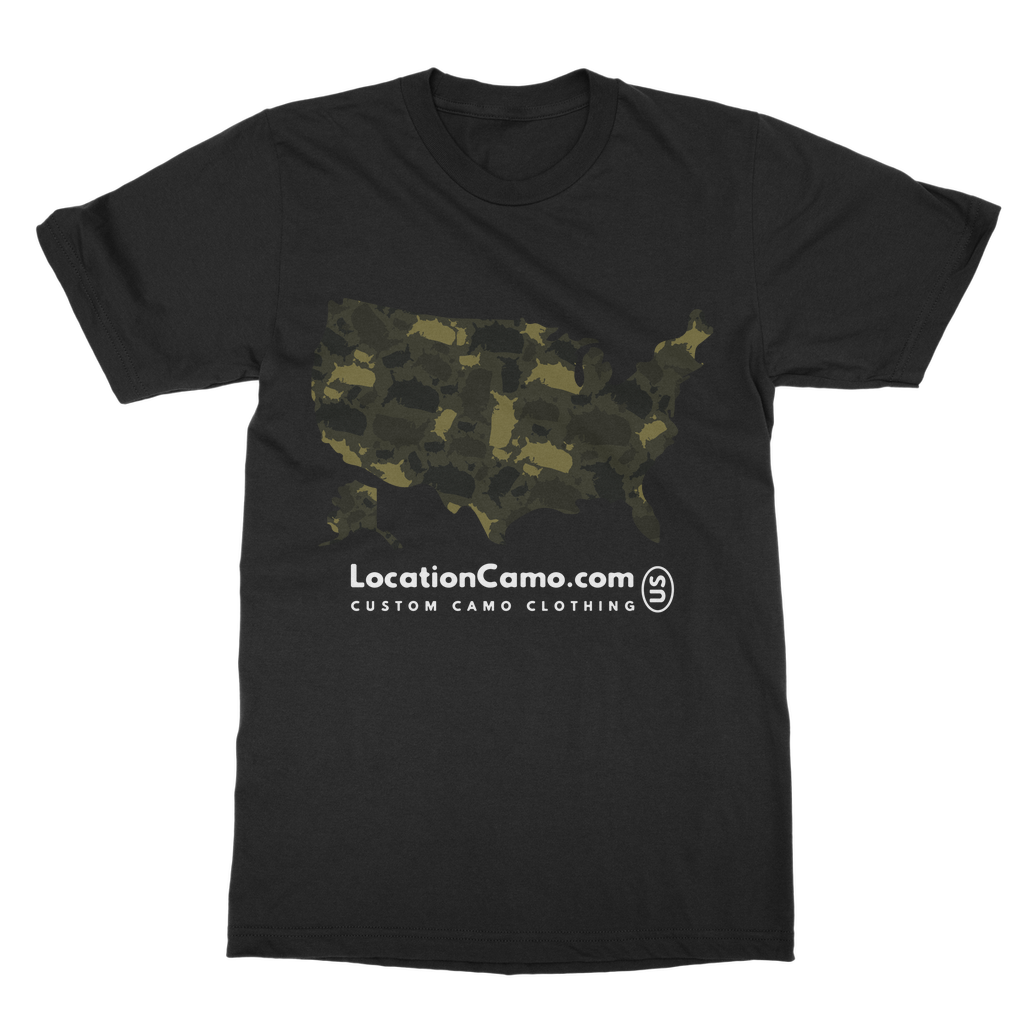 USA Forest Classic Heavy Cotton Adult T-Shirt - LocationCamo.com