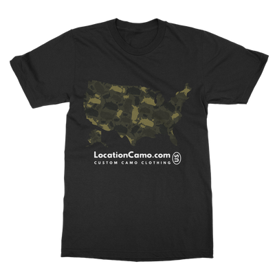 USA Forest Classic Heavy Cotton Adult T-Shirt - LocationCamo.com