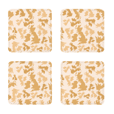 UK Desert Sublimation Coasters Pack of Four - Custom Camo Clothing - [new_brand] - [camo] - [camoflage] - [apparel] - [location] - [new_brand] - [custom] - [clothing]