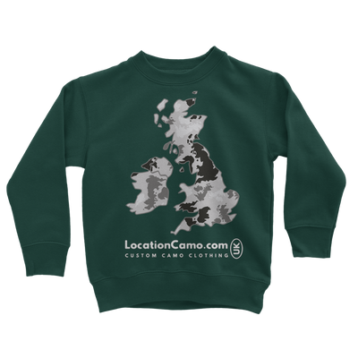 UK Arctic Classic Kids Sweatshirt - Custom Camo Clothing - [new_brand] - [camo] - [camoflage] - [apparel] - [location] - [new_brand] - [custom] - [clothing]