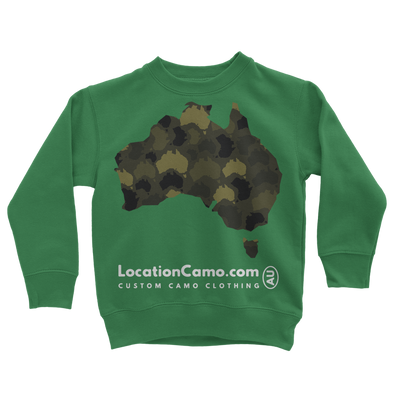 Australia Forest Classic Kids Sweatshirt - Custom Camo Clothing - [new_brand] - [camo] - [camoflage] - [apparel] - [location] - [new_brand] - [custom] - [clothing]