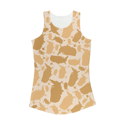 USA Desert Women Performance Tank Top - LocationCamo.com