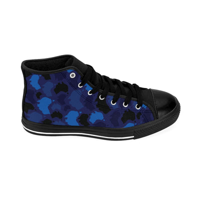 Australia Midnight Unisex High-top Sneakers - Custom Camo Clothing - [new_brand] - [camo] - [camoflage] - [apparel] - [location] - [new_brand] - [custom] - [clothing]