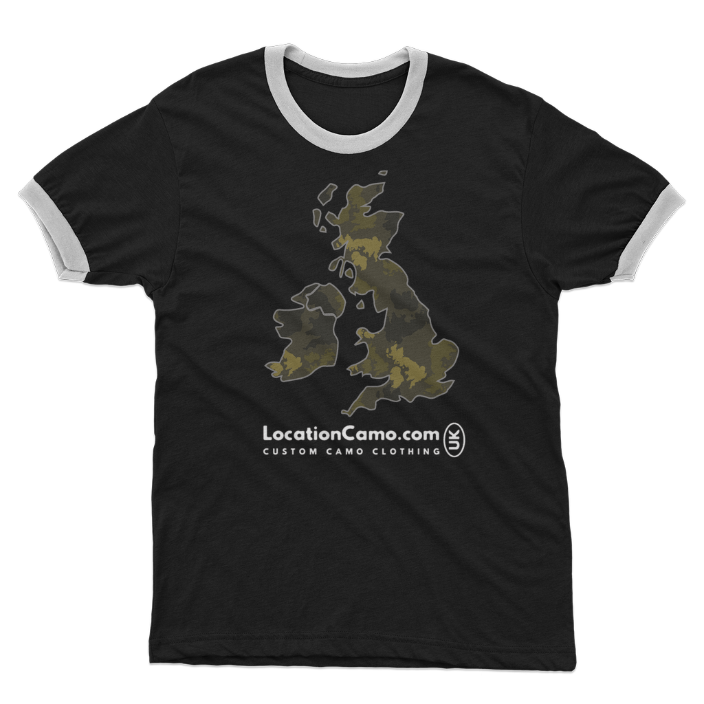 UK Forest Adult Ringer T-Shirt - Custom Camo Clothing - [new_brand] - [camo] - [camoflage] - [apparel] - [location] - [new_brand] - [custom] - [clothing]