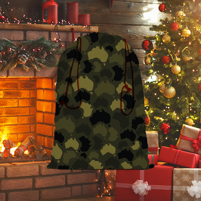 Australia Forest Sublimation Linen Drawstring Sack - Custom Camo Clothing - [new_brand] - [camo] - [camoflage] - [apparel] - [location] - [new_brand] - [custom] - [clothing]