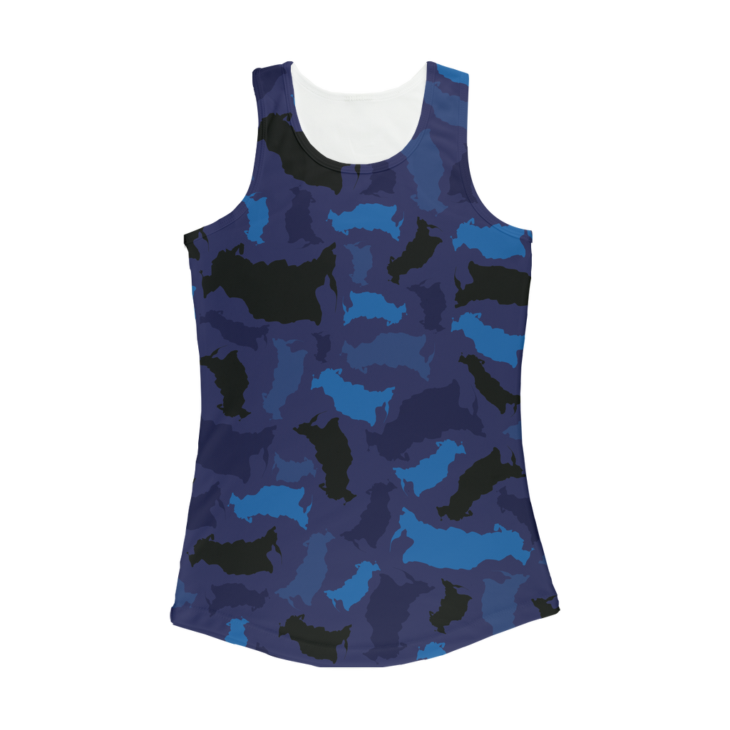 Russia Midnight Women Performance Tank Top - LocationCamo.com