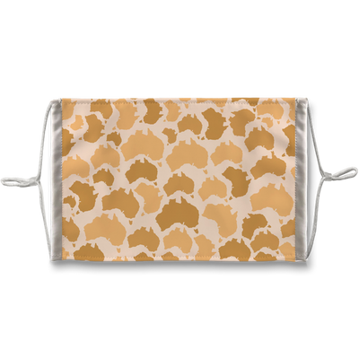 Australia Desert Sublimation Face Mask + 10 Replacement Filters - Custom Camo Clothing - [new_brand] - [camo] - [camoflage] - [apparel] - [location] - [new_brand] - [custom] - [clothing]