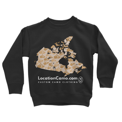 Canada Desert Classic Kids Sweatshirt - Custom Camo Clothing - [new_brand] - [camo] - [camoflage] - [apparel] - [location] - [new_brand] - [custom] - [clothing]