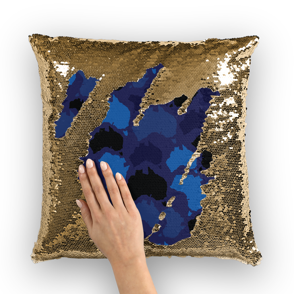 Australia Midnight Sequin Cushion Cover - Custom Camo Clothing - [new_brand] - [camo] - [camoflage] - [apparel] - [location] - [new_brand] - [custom] - [clothing]