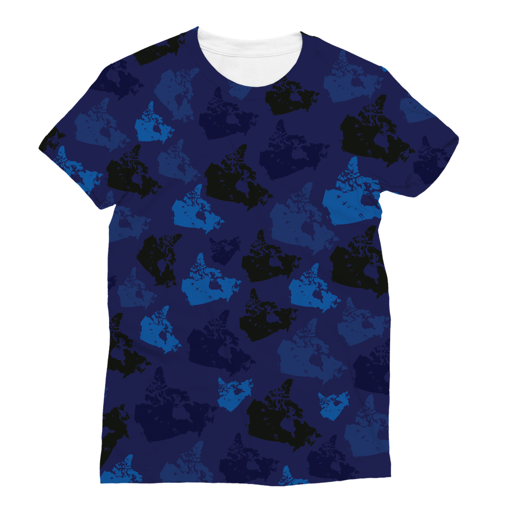 Canada Midnight Classic Sublimation Women's T-Shirt - Custom Camo Clothing - [new_brand] - [camo] - [camoflage] - [apparel] - [location] - [new_brand] - [custom] - [clothing]