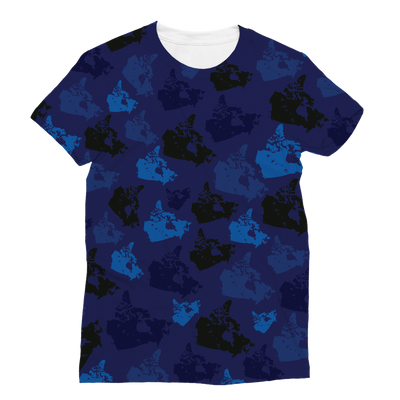 Canada Midnight Classic Sublimation Women's T-Shirt - Custom Camo Clothing - [new_brand] - [camo] - [camoflage] - [apparel] - [location] - [new_brand] - [custom] - [clothing]