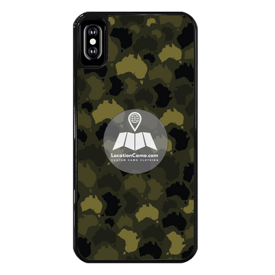 Australia Forest Back Printed Black Hard Phone Case - Custom Camo Clothing - [new_brand] - [camo] - [camoflage] - [apparel] - [location] - [new_brand] - [custom] - [clothing]