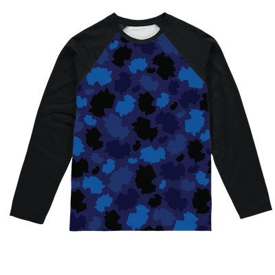 Germany Midnight Sublimation Baseball Long Sleeve T-Shirt - LocationCamo.com