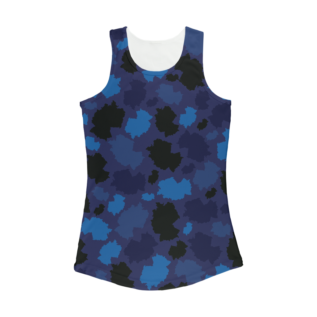 Germany Midnight Women Performance Tank Top - LocationCamo.com