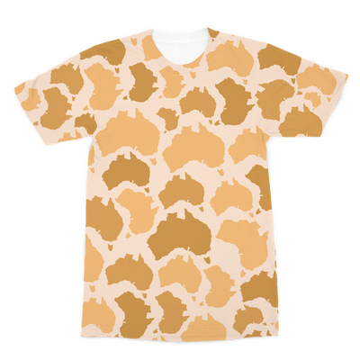 Australia Desert Premium Sublimation Adult T-Shirt - Custom Camo Clothing - [new_brand] - [camo] - [camoflage] - [apparel] - [location] - [new_brand] - [custom] - [clothing]