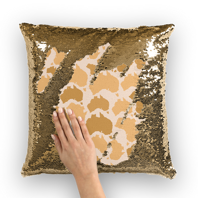 Australia Desert Sequin Cushion Cover - Custom Camo Clothing - [new_brand] - [camo] - [camoflage] - [apparel] - [location] - [new_brand] - [custom] - [clothing]