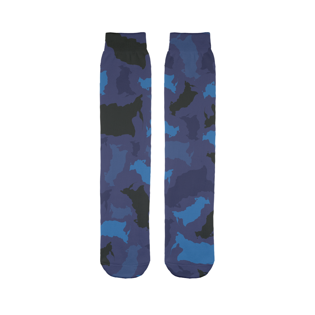 Russia Midnight Sublimation Tube Sock - LocationCamo.com