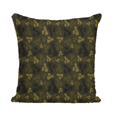 UK Forest Sequin Cushion Cover - Custom Camo Clothing - [new_brand] - [camo] - [camoflage] - [apparel] - [location] - [new_brand] - [custom] - [clothing]