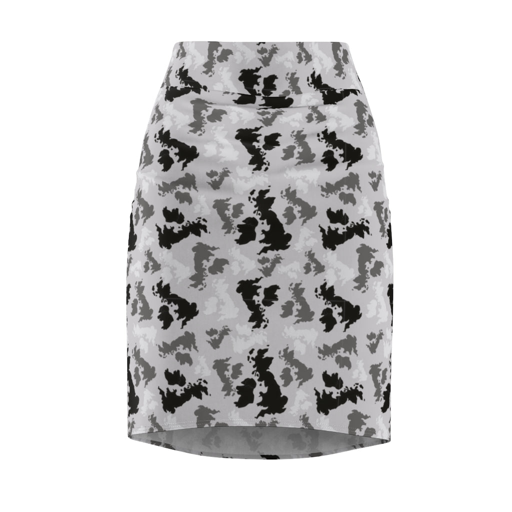 UK Arctic Women's Pencil Skirt - Custom Camo Clothing - [new_brand] - [camo] - [camoflage] - [apparel] - [location] - [new_brand] - [custom] - [clothing]