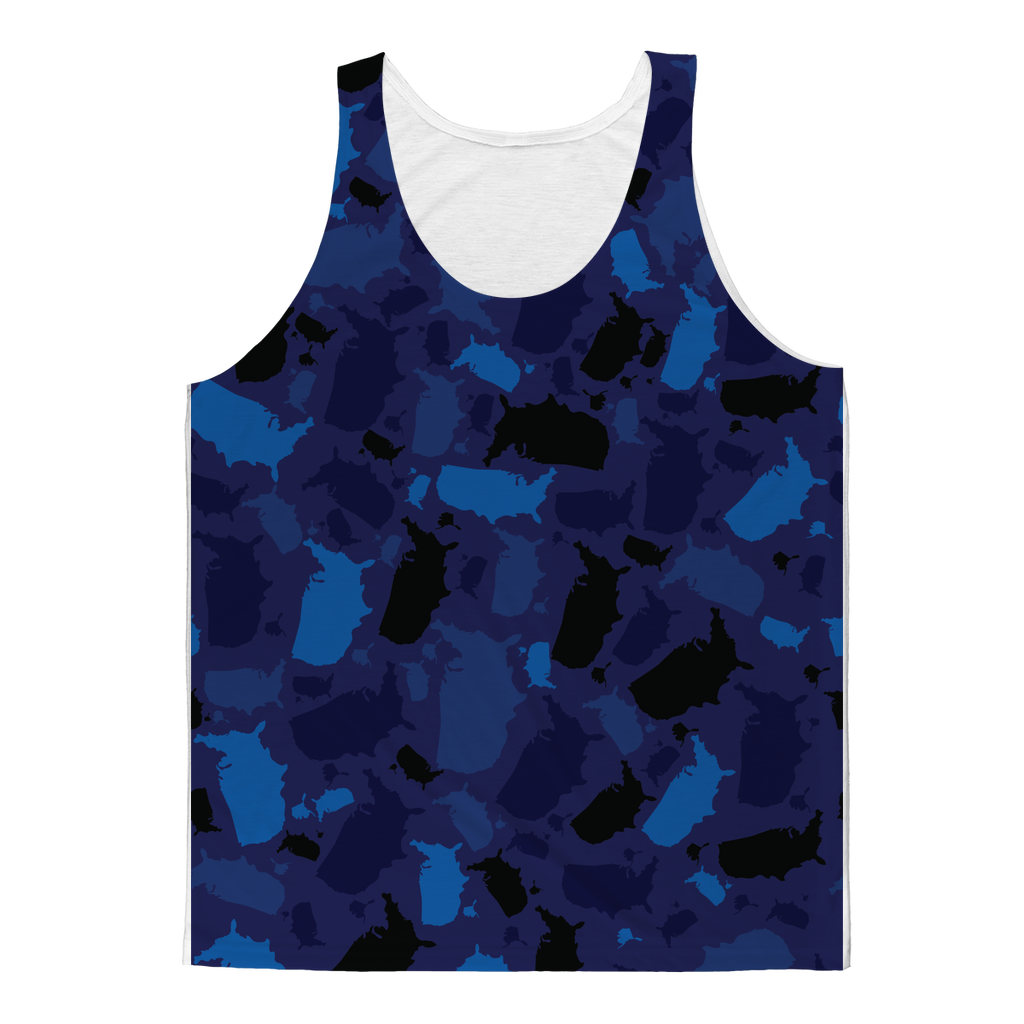 USA Midnight Classic Sublimation Adult Tank Top - LocationCamo.com