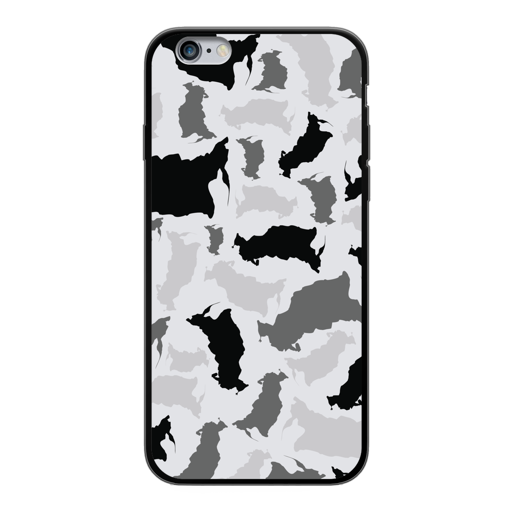 Russia Arctic Back Printed Black Soft Phone Case - LocationCamo.com