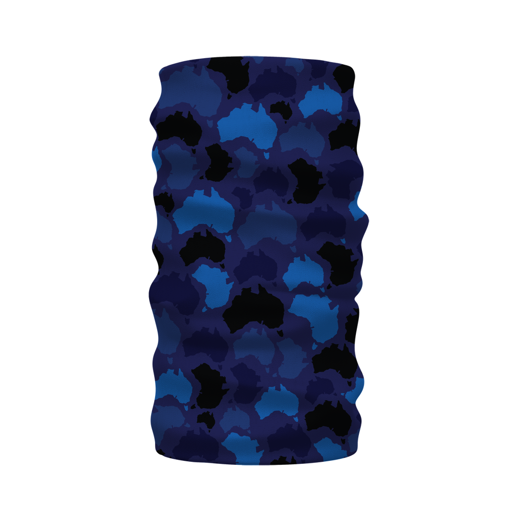 Australia Midnight Sublimation Neck Warmer Morf Scarf - Custom Camo Clothing - [new_brand] - [camo] - [camoflage] - [apparel] - [location] - [new_brand] - [custom] - [clothing]