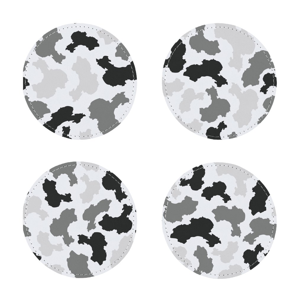 China Arctic Sublimation Coasters Pack of Four - LocationCamo.com - [new_brand] - [camo] - [camoflage] - [apparel] - [location] - [new_brand] - [custom] - [clothing]