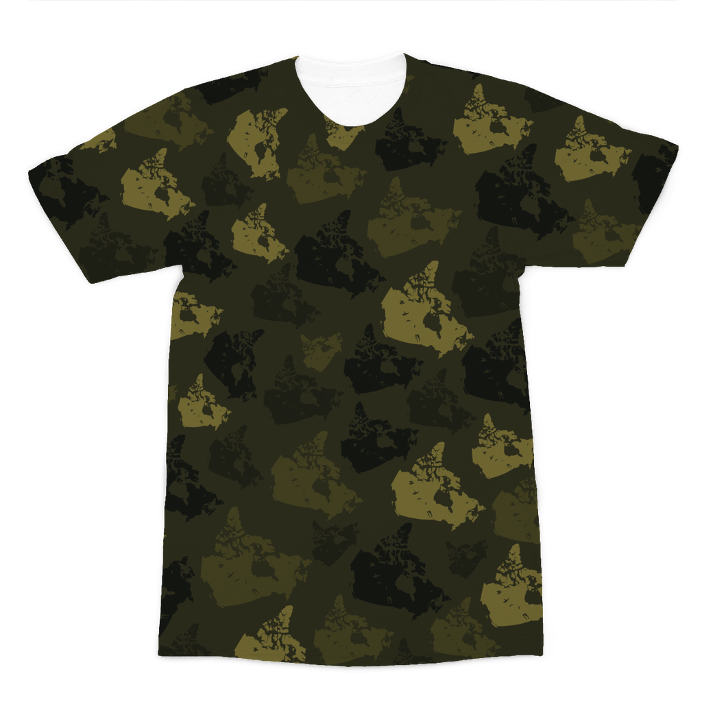 Canada Forest Premium Sublimation Adult T-Shirt - Custom Camo Clothing - [new_brand] - [camo] - [camoflage] - [apparel] - [location] - [new_brand] - [custom] - [clothing]