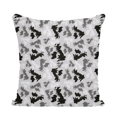 UK Arctic Sequin Cushion Cover - Custom Camo Clothing - [new_brand] - [camo] - [camoflage] - [apparel] - [location] - [new_brand] - [custom] - [clothing]