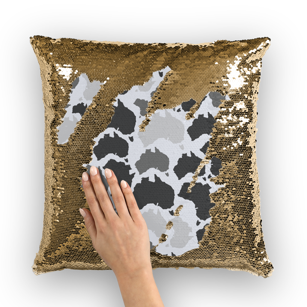 Australia Sequin Cushion Cover | Cushion Cover | Custom Camo Clothing