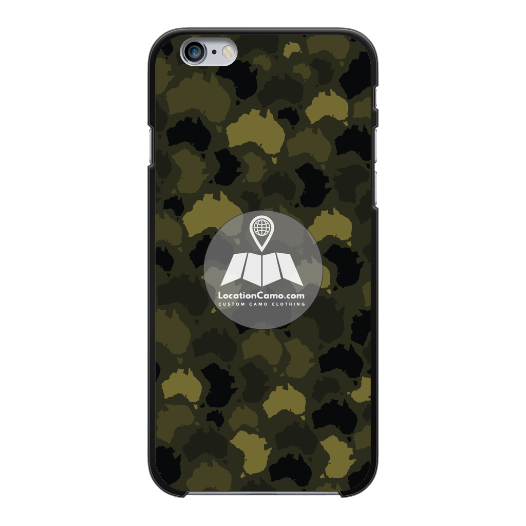 Australia Forest Back Printed Black Hard Phone Case - Custom Camo Clothing - [new_brand] - [camo] - [camoflage] - [apparel] - [location] - [new_brand] - [custom] - [clothing]