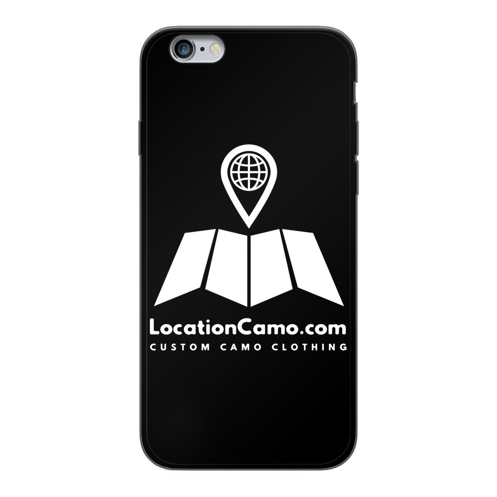 Brand Logo Back Printed Black Soft Phone Case - LocationCamo.com