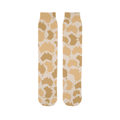 Australia Desert Sublimation Tube Sock - Custom Camo Clothing - [new_brand] - [camo] - [camoflage] - [apparel] - [location] - [new_brand] - [custom] - [clothing]