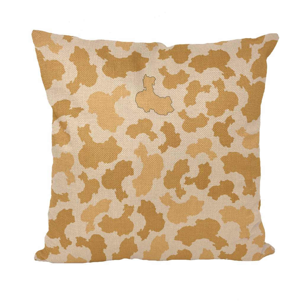 China Desert Throw Pillow with Insert - LocationCamo.com - [new_brand] - [camo] - [camoflage] - [apparel] - [location] - [new_brand] - [custom] - [clothing]