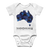 Australia Midnight Classic Baby Onesie Bodysuit - Custom Camo Clothing - [new_brand] - [camo] - [camoflage] - [apparel] - [location] - [new_brand] - [custom] - [clothing]