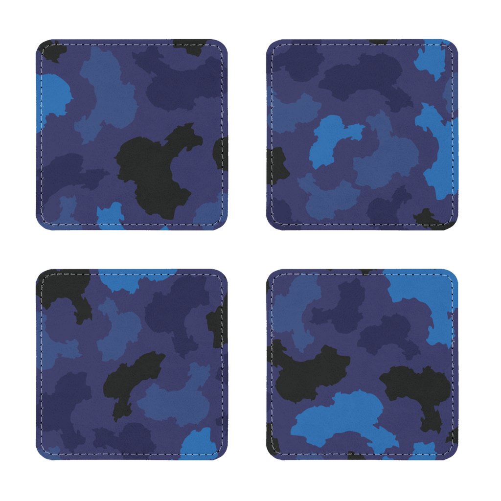 China Midnight Sublimation Coasters Pack of Four - LocationCamo.com - [new_brand] - [camo] - [camoflage] - [apparel] - [location] - [new_brand] - [custom] - [clothing]