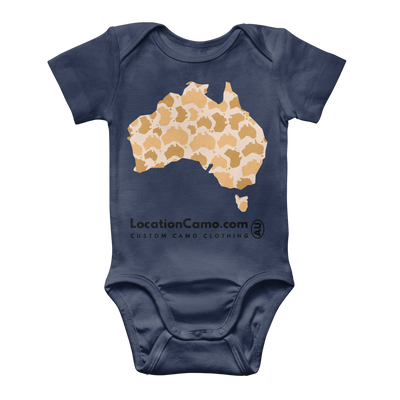 Australia Desert Classic Baby Onesie Bodysuit - Custom Camo Clothing - [new_brand] - [camo] - [camoflage] - [apparel] - [location] - [new_brand] - [custom] - [clothing]