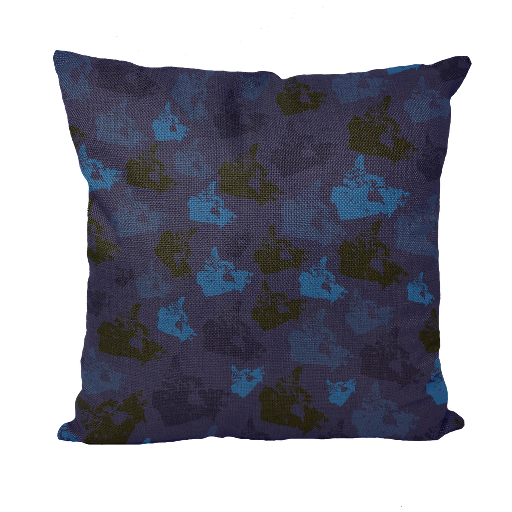 Canada Midnight Throw Pillow with Insert - Custom Camo Clothing - [new_brand] - [camo] - [camoflage] - [apparel] - [location] - [new_brand] - [custom] - [clothing]